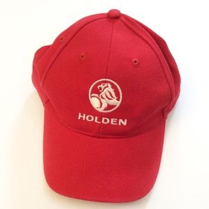 Holden racing baseball cap red hat - Velcro adjustable new embroidered logo